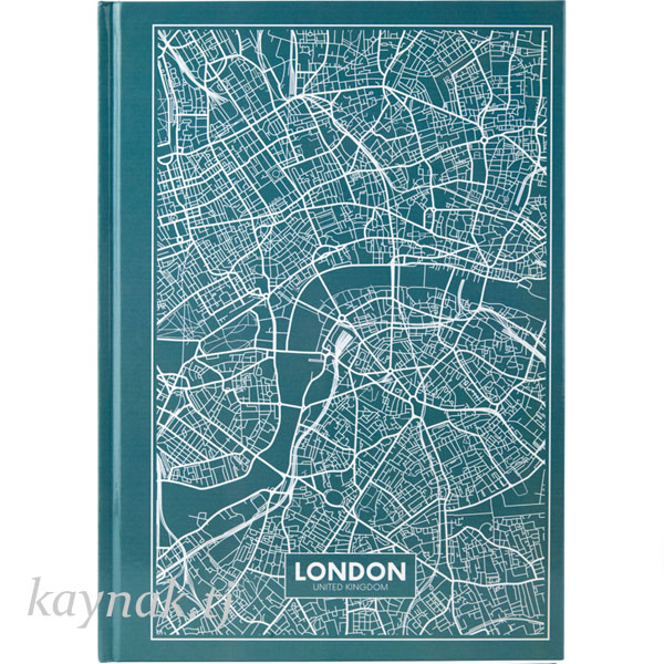 Книга записная Axent 96 листов, клетка, Maps London